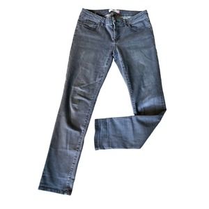 CABI Women's‎ 6 Slim Boyfriend Jeans Low Rise #3191 Gray Blue Dark Wash